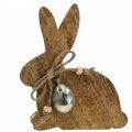 Floristik24 Holzhasen Deko Tischdeko Ostern Mangoholz 13×4×15cm