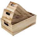 Kiste aus Holz mit Tafelfront