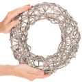 Holzkranz Dekokranz Natur Weiss Ø30cm H9,5cm | Floristik24.ch