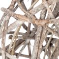 Holzkranz Dekokranz Natur Weiss Ø30cm H9,5cm | Floristik24.ch