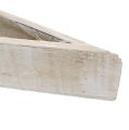 Floristik24 Holzschale zum Bepflanzen Weiß 59cm x 10cm