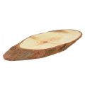 Floristik24 Holzscheiben Oval Tischdeko Bastelbedarf 6,5–8cm 450g