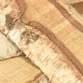 Holztablett mit Baumrinde Birke Holz Deko 25×10×2cm 4 St | Floristik24.ch