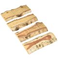 Holztablett mit Baumrinde Birke Holz Deko 25×10×2cm 4 St | Floristik24.ch
