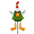 Floristik24 Huhn mit Blume sort. am Stab 15St