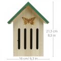 Floristik24 Insektenhotel Holz, Insektenhaus, Nisthilfe Schmetterling H21,5cm