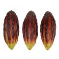 Floristik24 Kakaofrucht künstlich Deko Schaufenster Lila-Grün 17cm 3St