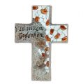 Floristik24 Keramikkreuz mit Gedenktext 17,5cm 4St