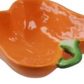 Floristik24 Keramikschale Dekoschale Paprika Orange 11,5x10x4cm 2St
