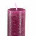 Kerzen Durchgefärbt in Berry Stabkerzen 34x240mm 4 St | Floristik24.ch