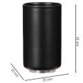 Magnetische Kerzenhalter aus Metall rund mattschwarz 25 mm 4er-Set | Floristik24.ch