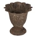Floristik24 Kerzenhalter Pokal Antik Stabkerzenhalter Metall Ø10cm H9,5cm