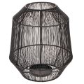 Kerzenhalter Schwarz Metall Laterne Drahtkorb Ø24cm H28cm | Floristik24.ch