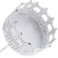 Kerzenhalter Weiß Antik Ø7cm H12cm 4St | Floristik24.ch