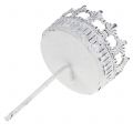 Kerzenhalter Weiß Antik Ø7cm H12cm 4St | Floristik24.ch