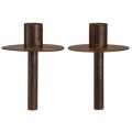 Kerzenhalter für Flaschen Rostoptik Ø8,5cm H12cm 2St | Floristik24.ch