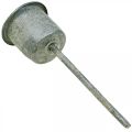 Kerzenhalter zum Stecken Shabby Chic Grau Ø3cm H8,5cm 8 St | Floristik24.ch