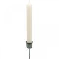 Kerzenhalter zum Stecken Shabby Chic Grau Ø3cm H8,5cm 8 St | Floristik24.ch