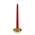 Floristik24 Kerzenhalter für Spitzkerzen Gold Ø8cm H5cm