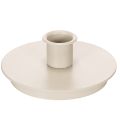 Floristik24 Kerzenhalter rund Metall cremefarben für Stabkerzen 10cm 2er-Set