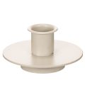 Floristik24 Kerzenhalter Metall Beige Matt 8cm 3er-Set für Stabkerzen