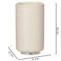 Stabkerzenhalter mit Magnet aus Metall 25 mm cremeweiss 4er-Set | Floristik24.ch