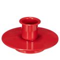 Floristik24 Kerzenhalter aus Metall rot 8 cm für Stabkerzen 3er-Set