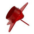 Floristik24 Kerzenhalter Sternform für Teelicht 10x7cm rot