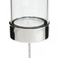 Floristik24 Kerzenhalter zum Stecken Metall/Glas Ø5cm H14cm 4St