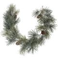 Floristik24 Künstliche Kieferngirlande mit Zapfen, 180 cm, Grün-Braun