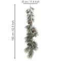 Künstliche Kieferngirlande mit Zapfen, 180 cm, Grün-Braun | Floristik24.ch