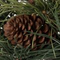 Künstlicher Kiefernkranz mit Zapfen 60 cm Grün | Floristik24.ch