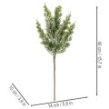 Künstlicher Kiefernzweig beschneit 40 cm 3er-Set für Advents- und Wohnraumdekoration | Floristik24.ch