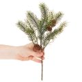 Künstlicher Weihnachtszweig mit Tannenzapfen 38 cm Grün | Floristik24.ch
