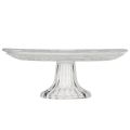 Klassische Glas-Tortenplatte mit feiner Gravur - Elegant für jede Feier Ø 20cm | Floristik24.ch