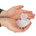 Transparente Papier-Konfettiherzen 5cm Weiss Silber 24 Stk für Streu- und Geschenkdekoration | Floristik24.ch