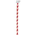 Kordel aus Polyester mit Zickzack-Muster, 3 mm, Rot-Weiss, 20 m Rolle | Floristik24.ch
