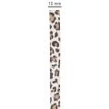 Geschenkband aus Baumwolle mit Leopardenmuster 10mm 100m für Dekoration und Geschenkverpackung | Floristik24.ch