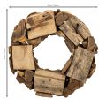 Dekokranz aus Holz, rund, Durchmesser 35 cm, naturbraun | Floristik24.ch