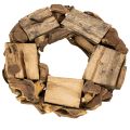 Dekokranz aus Holz, rund,