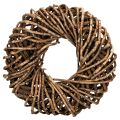Floristik24 Kranz aus Naturzweigen Rattan rund 35 cm Braun für Dekoration