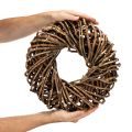 Kranz aus Naturzweigen Rattan rund 35 cm Braun für Dekoration | Floristik24.ch