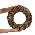 Dekokranz aus Naturzweigen Rattan rund braun 45 cm für den Innenbereich | Floristik24.ch