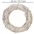 Türkranz aus Holz in Geweiss 40 cm | Floristik24.ch