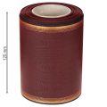 Kranzband Bordeaux Moiré Taftbindung mit Goldkante 125mm x 25m Dekoband | Floristik24.ch