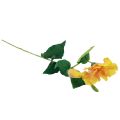 Floristik24 Künstliche Blumen Hibiskus Gelb 62cm