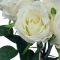 Künstliche Rosen im Bund Weiß 30cm 8 St | Floristik24.ch