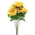 Floristik24 Künstliche Sonnenblumen Strauß Pick Gelb 45cm