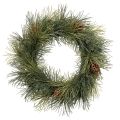 Floristik24 Künstlicher Kiefernkranz mit Zapfen 60 cm Grün
