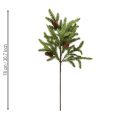 Künstlicher Tannenzweig mit echten Zapfen Weihnachtszweig 78cm | Floristik24.ch